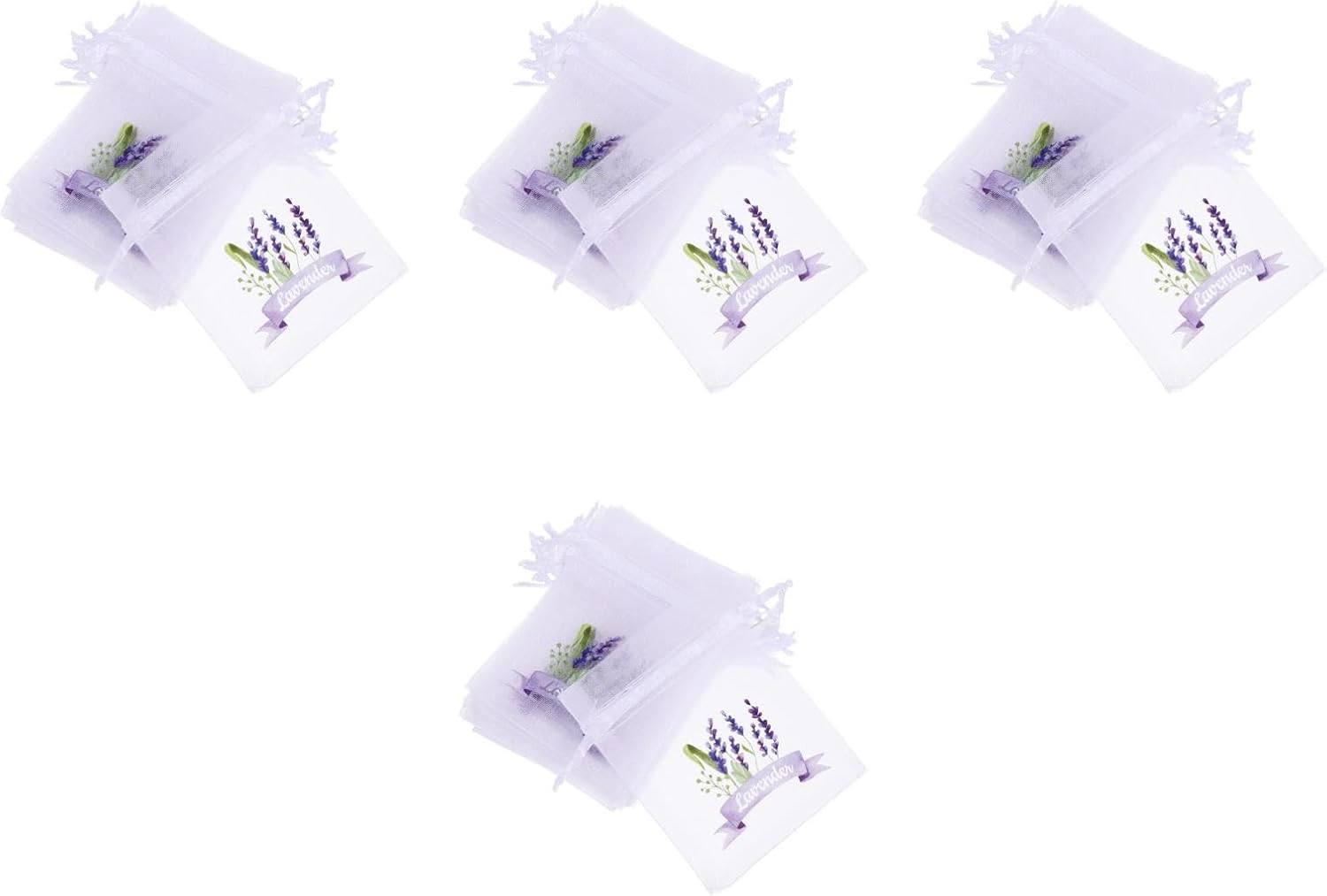 LUOZZY 80 Pcs Lavender Sachet Bags with Drawstring 1