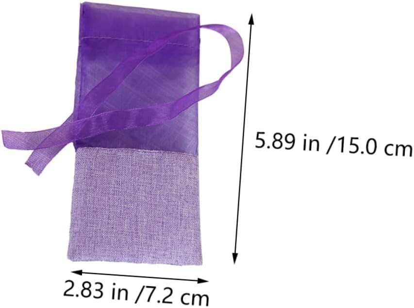 24pcs Lavender Scented Sachets with Ribbons for Wardrobe Clothes Cars and Gifts