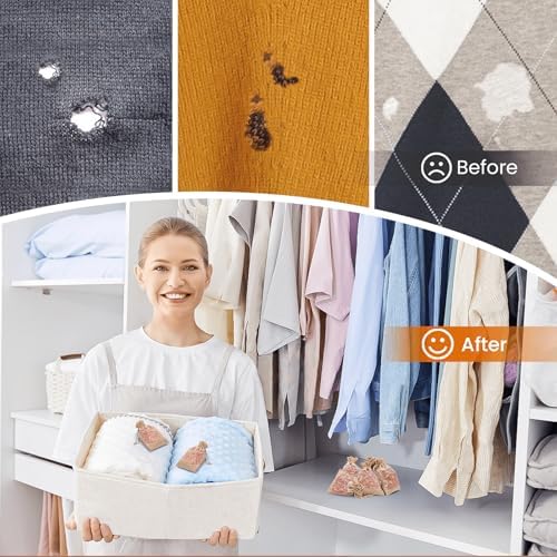 Homode Cedar Sachets for Closets and Drawers - Pack of 10