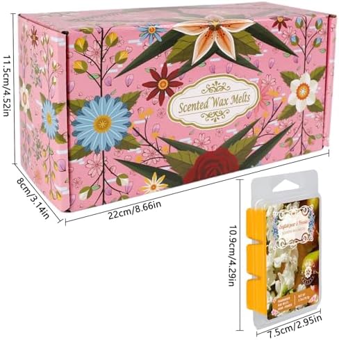 8 Natural Soy Wax Fire-Free Aromatherapy Cubes Gift Box
