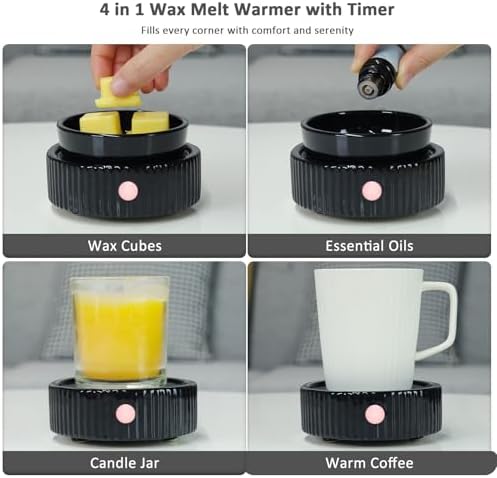 Maromamix Wax Melt Warmer with 4 Timer PTC Heating