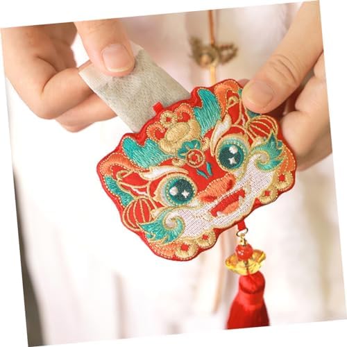 LIFKOME Embroidered Dragon Sachet Holder Bag