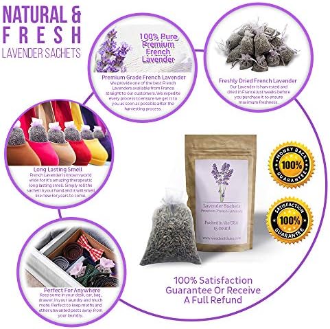 Lavender Sachets 15 Pack Home Fragrance