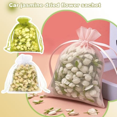 10 Pack Jasmine Scented Sachets for Closets and Drawers