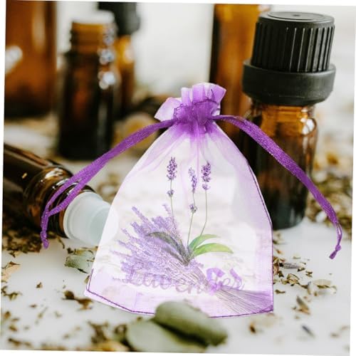 50pcs Lavender Drawstring Sachet Pouches for Home Organization