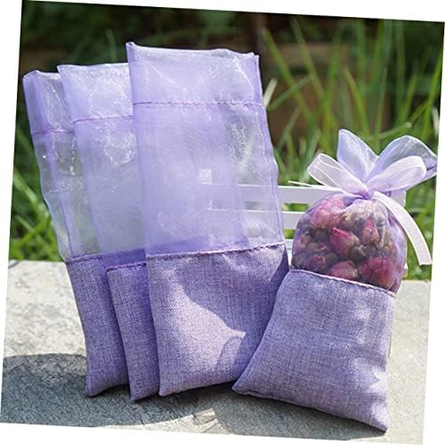 24pcs Lavender Flower Design Gauze Sachets Empty Bags for Home Use