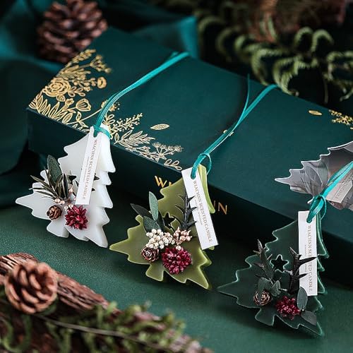 3 Pack Scented Wax Sachets with Christmas Tree Design