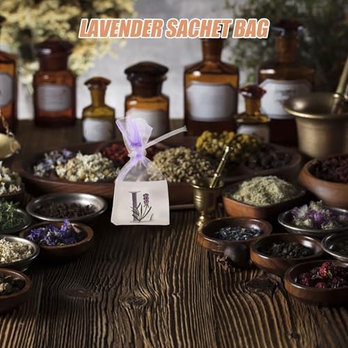 LUOZZY 10Pcs Lavender Sachet Bags for Storage and Freshener