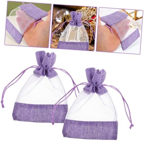 MAGICLULU 10 Pcs Empty Lavender Sachet Bags with Drawstring Closure