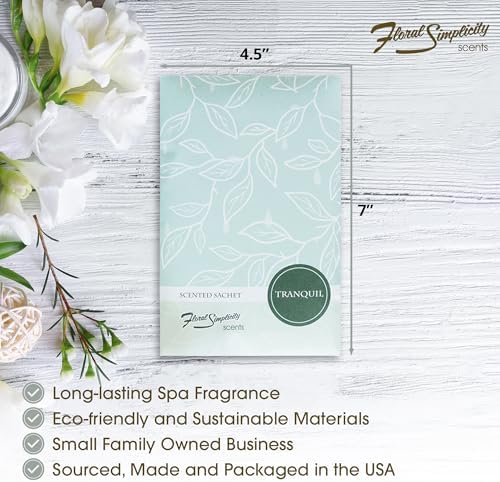 Floral Simplicity Tranquil Scented Sachets Pack of 6