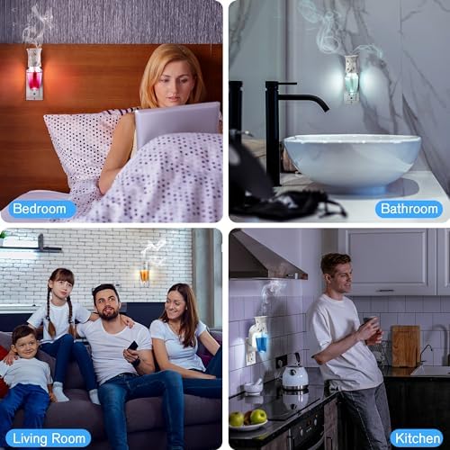 4 Pcs Wall Fragrance Plug with Night Light