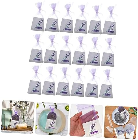 Hemoton 50pcs Lavender Sachet Bags for Home Fragrance and Closet Storage
