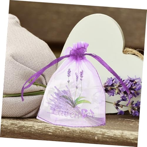 50pcs Lavender Drawstring Sachet Pouches for Home Organization