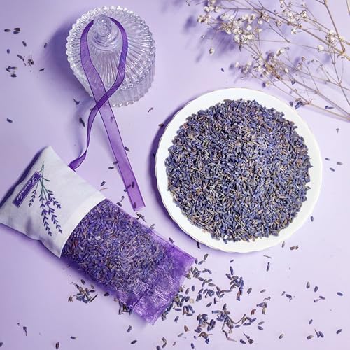 Lavender Scented Sachets with Organza Bags Set of 2 Purple