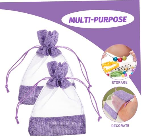MAGICLULU 10 Pcs Empty Lavender Sachet Bags with Drawstring Closure