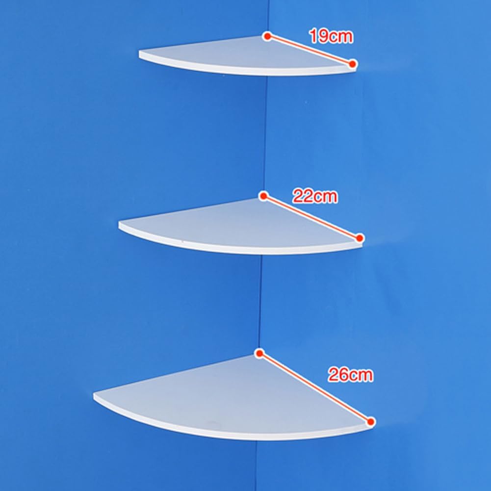 Nikou 3Pcs Corner Floating Shelf Wall Mount Storage