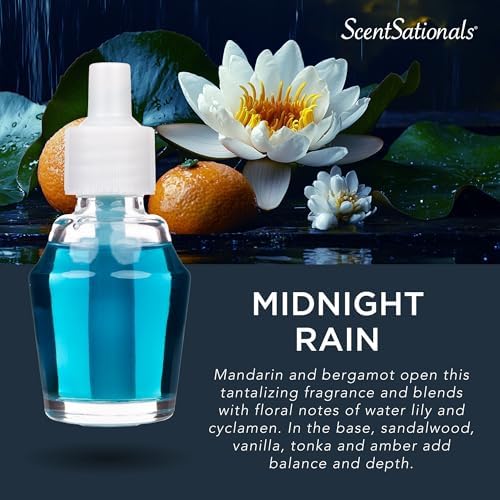 Scentsationals Midnight Rain Fragrance Oil Refill 3-Pack