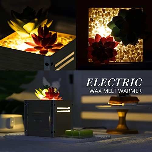 GXD Artificial Succulent Wax Warmer with LED Light