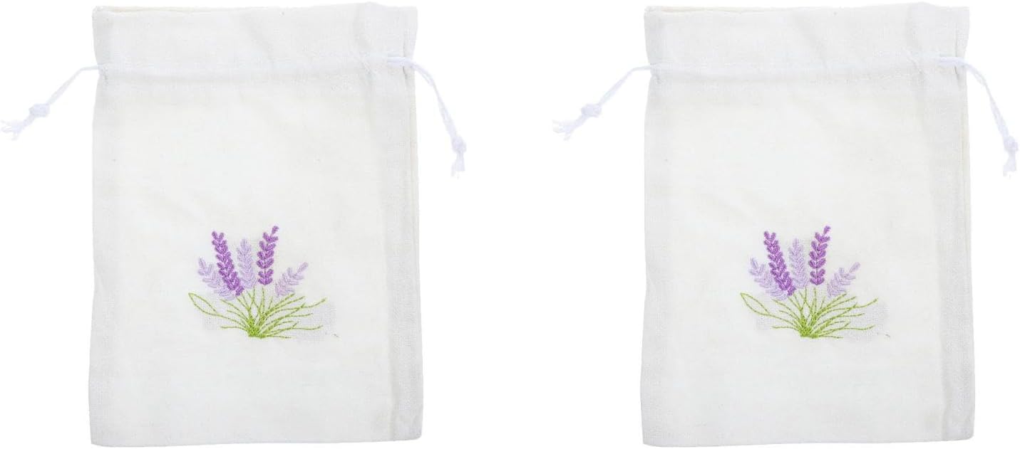 2pcs Lavender Sachet Drawstring Bags for Wedding Favors