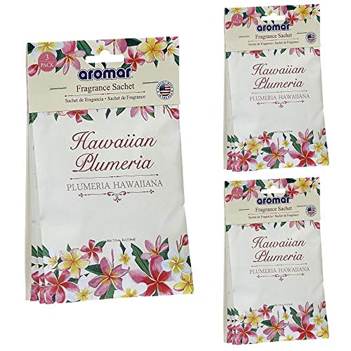 6 Pack Plumeria Flower Scented Sachet Drawer Bags Fresh Air Freshener