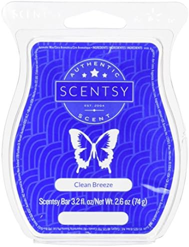 Scentsy Clean Breeze Wickless Candle Tart Warmer Wax 8 Squares