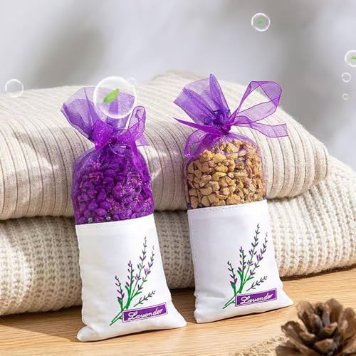 Lavender Scented Sachets with Organza Bags Set of 2 Purple