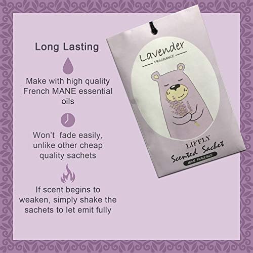 14 Pack Lavender Scented Sachets for Drawer and Closet