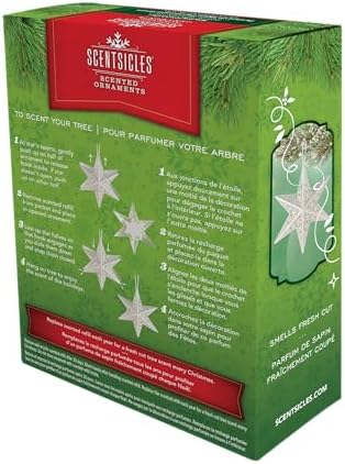 Scentsicles Silver Star Christmas Ornament with Scent Pack