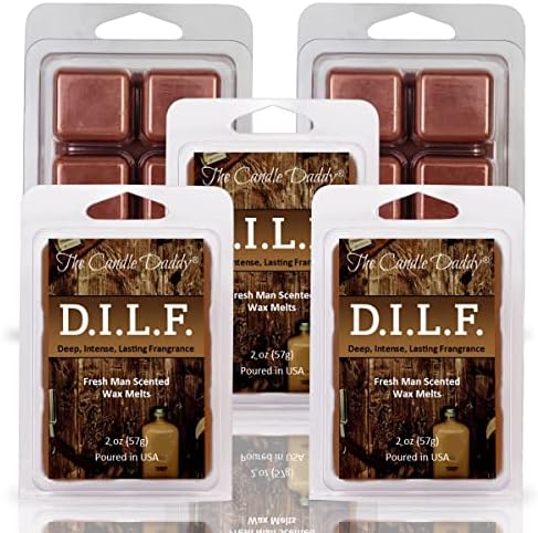 The Candle Daddy DILF Fresh Man Scented Wax Melt 6 Cubes