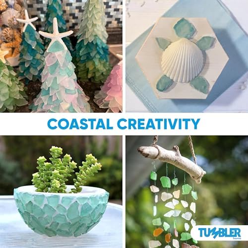 Tumbler Home Sea Glass Crafting Supplies - 12oz Assorted