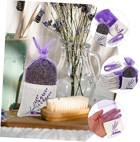 Hemoton 50pcs Lavender Sachet Bags for Home Fragrance and Closet Storage