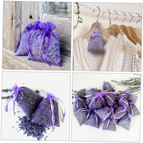LIFKOME 10pcs Lavender Sachets for Closets Cars and Wardrobes