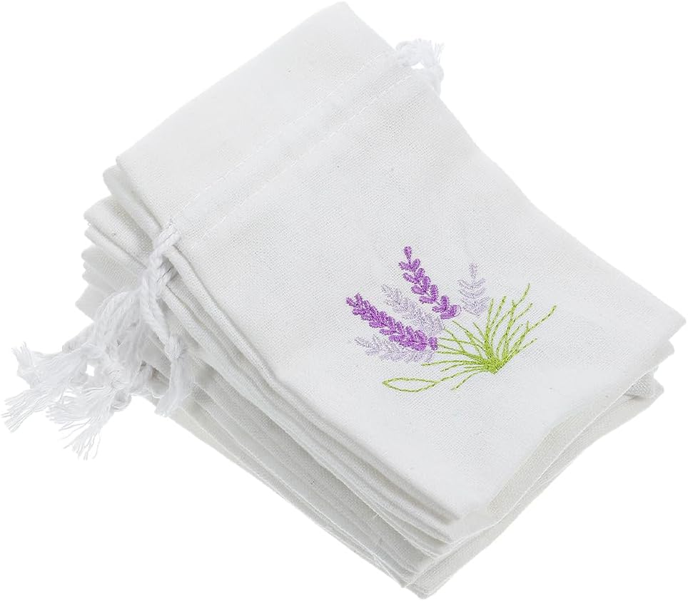 LOGOFUN 12pcs Lavender Sachet Bags for Home Decor