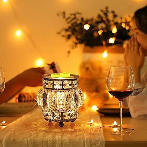 MAXWINER Electric Wax Melt Warmer with Crystal Design