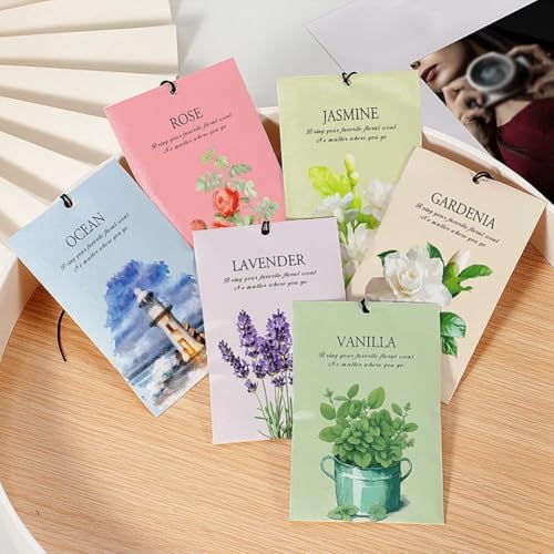 12-Pack Rose Scented Sachets for Drawer and Closet