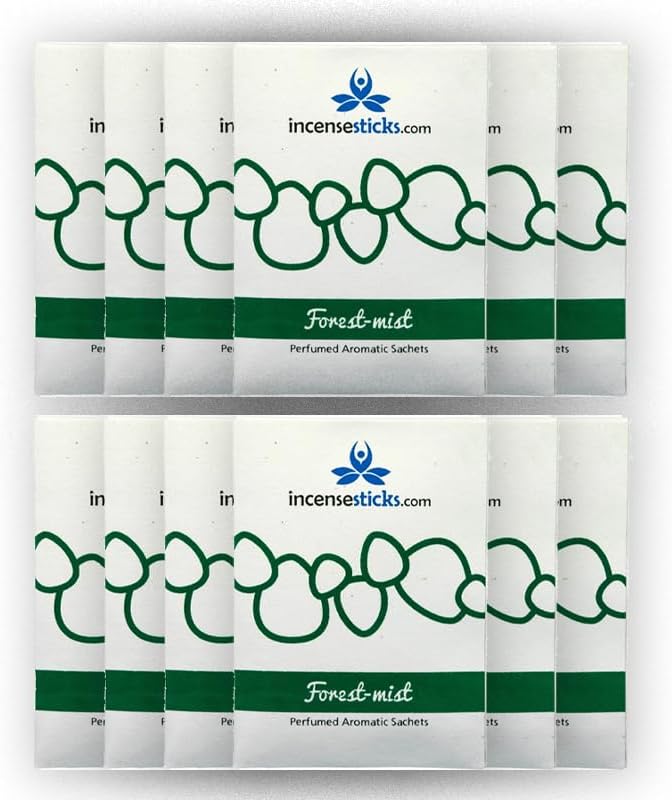 Forest Mist Aromatic Sachets - 12 Pack - Natural Scent