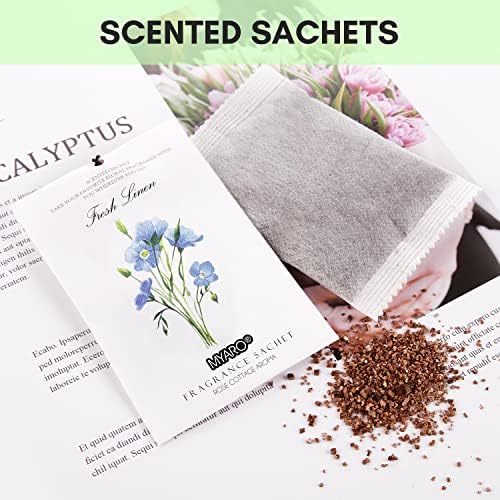 MYARO 12 Pack Scented Sachets for Drawer and Closet