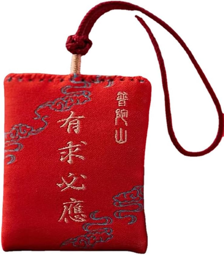 Blessing Bag Talisman Red Pendant Minimalist Decor