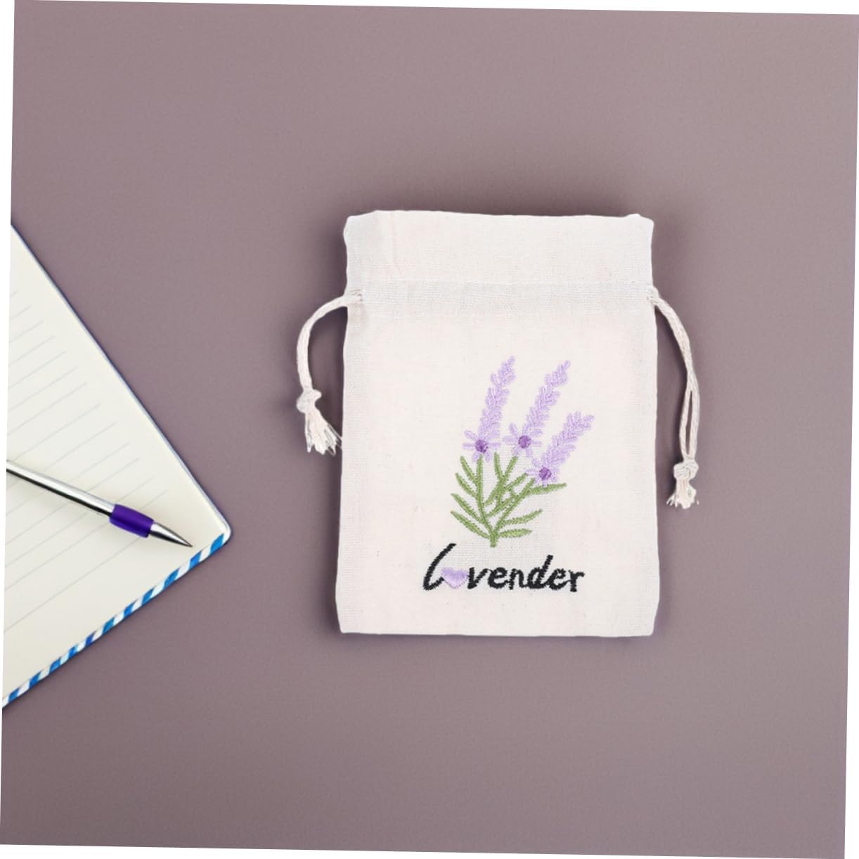 5pcs Lavender Sachet Bags with Drawstring for Home and Car Use