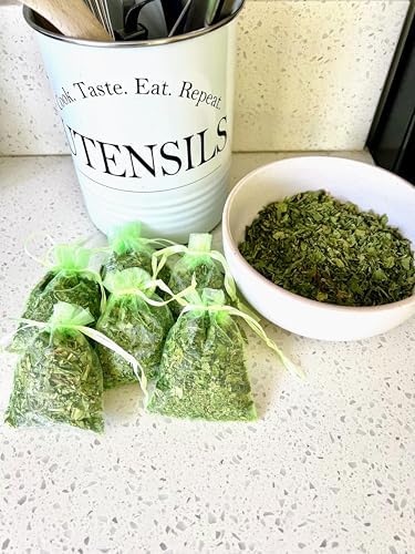12 Organic Mint Sachets for Drawer Car Freshness