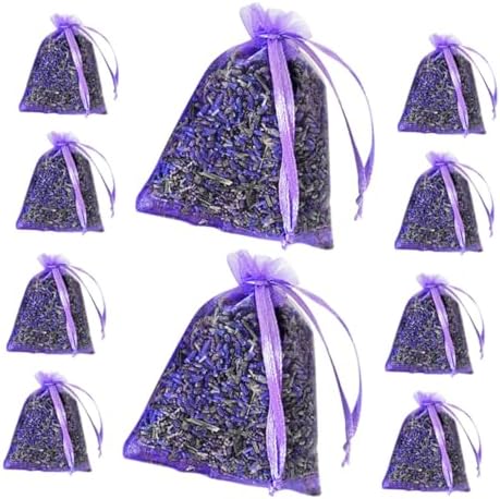 PRETYZOOM 10pcs Lavender Sachets for Closet Freshening