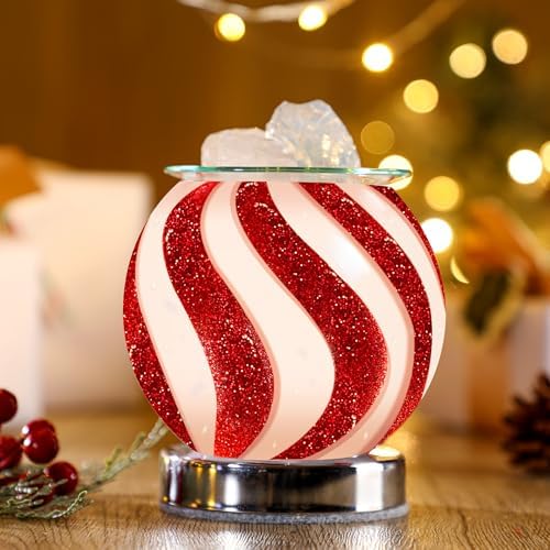 Christmas Candy Wax Melt Warmer - Festive Fragrance Lamp for Home Office