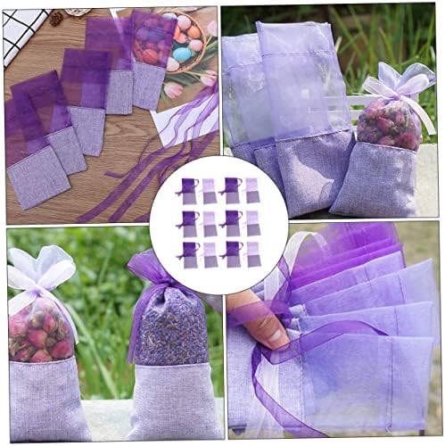 COLLBATH 24pcs Lavender Sachets Empty Bags for Home Fragrance