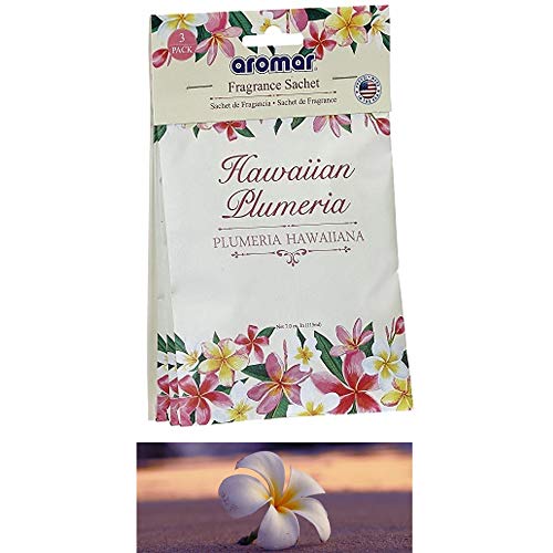 6 Pack Plumeria Flower Scented Sachet Drawer Bags Fresh Air Freshener