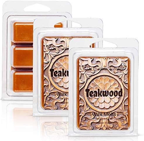 Teakwood Scented Wax Melts - 6 Cubes 2 Ounces 1 Pack