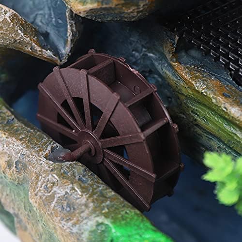 Desktop Water Fountain with LED Light Indoor Rockery Decor
