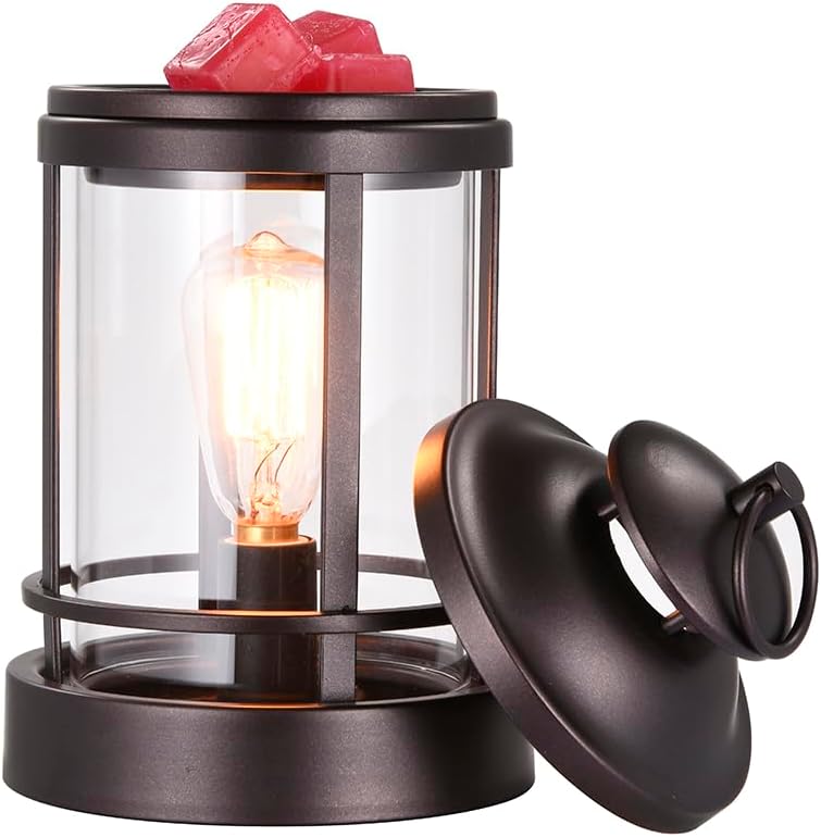 Retro Castle Wax Melting Warmer with Edison Bulb
