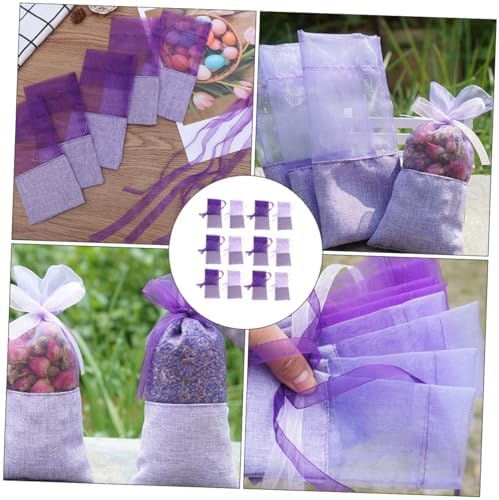 24pcs Lavender Scented Sachet Bags for Home Fragrance and Storage