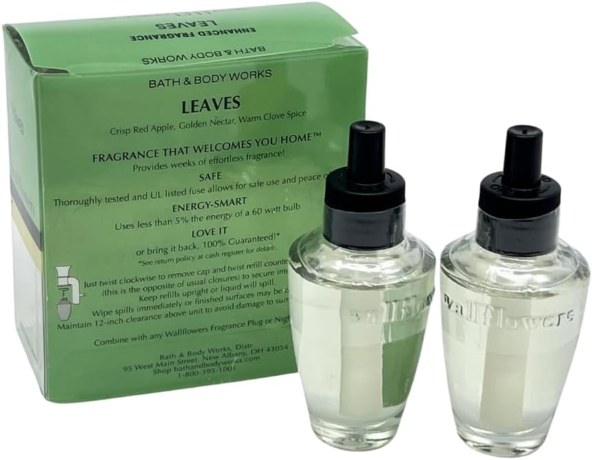 Bath Body Works Leaves Wallflower Bulb Refills 4 Pack