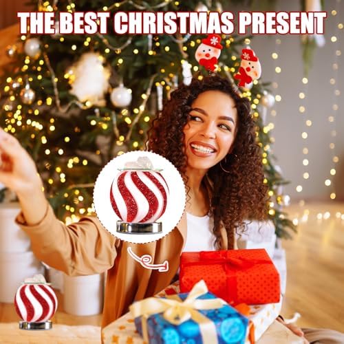 Christmas Candy Wax Melt Warmer - Festive Fragrance Lamp for Home Office